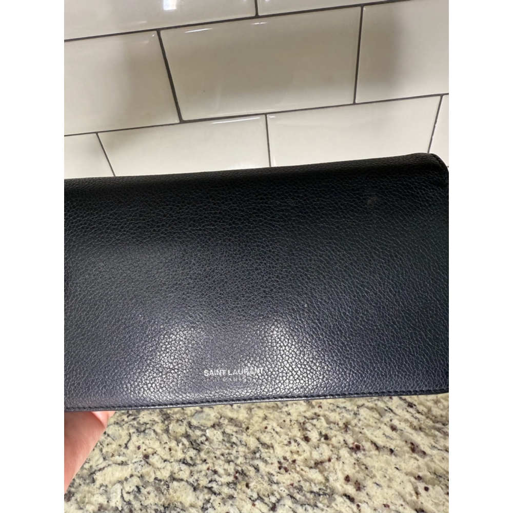 Women's Saint Laurent Black Leather Wallet